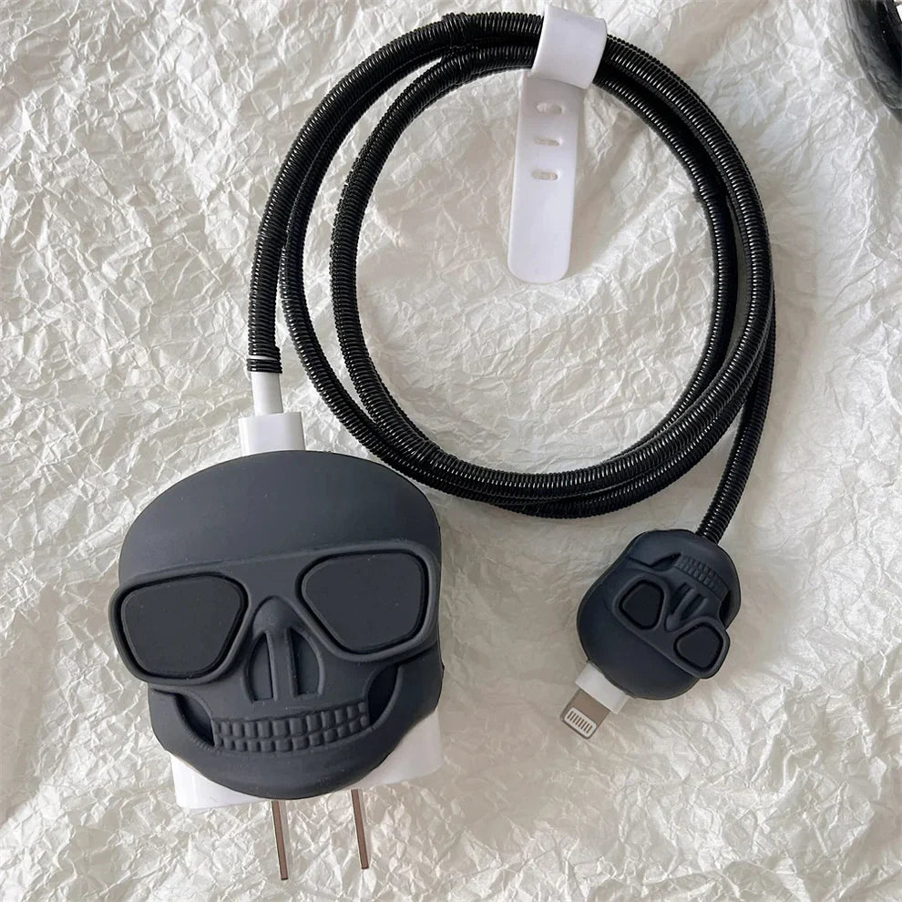 3D Skull Charger Case & Cable Protector (18W/20W)