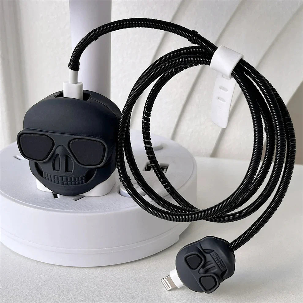 3D Skull Charger Case & Cable Protector (18W/20W)