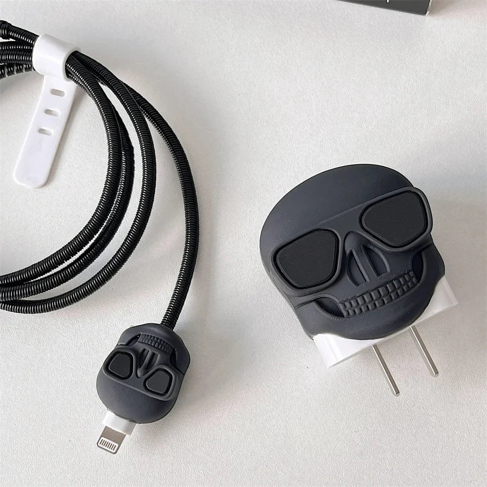 3D Skull Charger Case & Cable Protector (18W/20W)