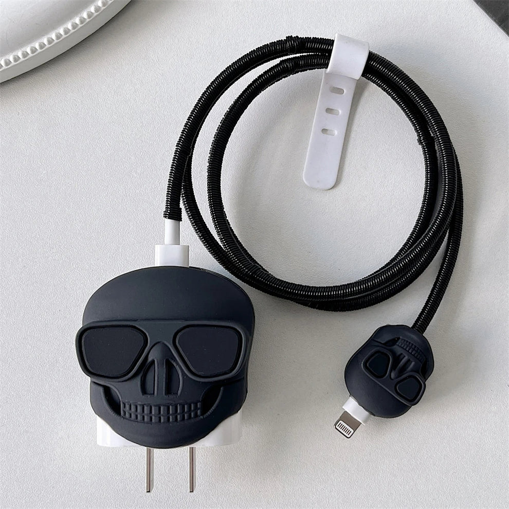 3D Skull Charger Case & Cable Protector (18W/20W)