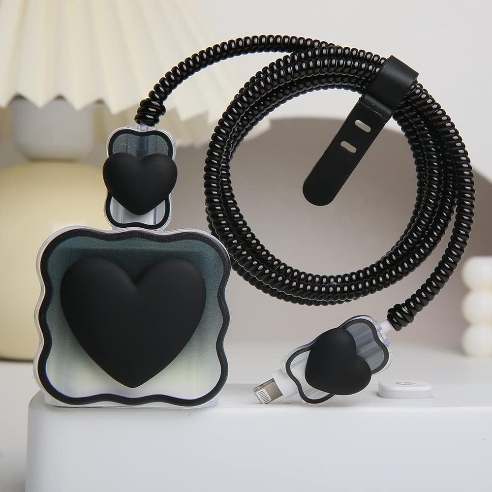 3D Heart Charger Case & Cable Protector (18W/20W)