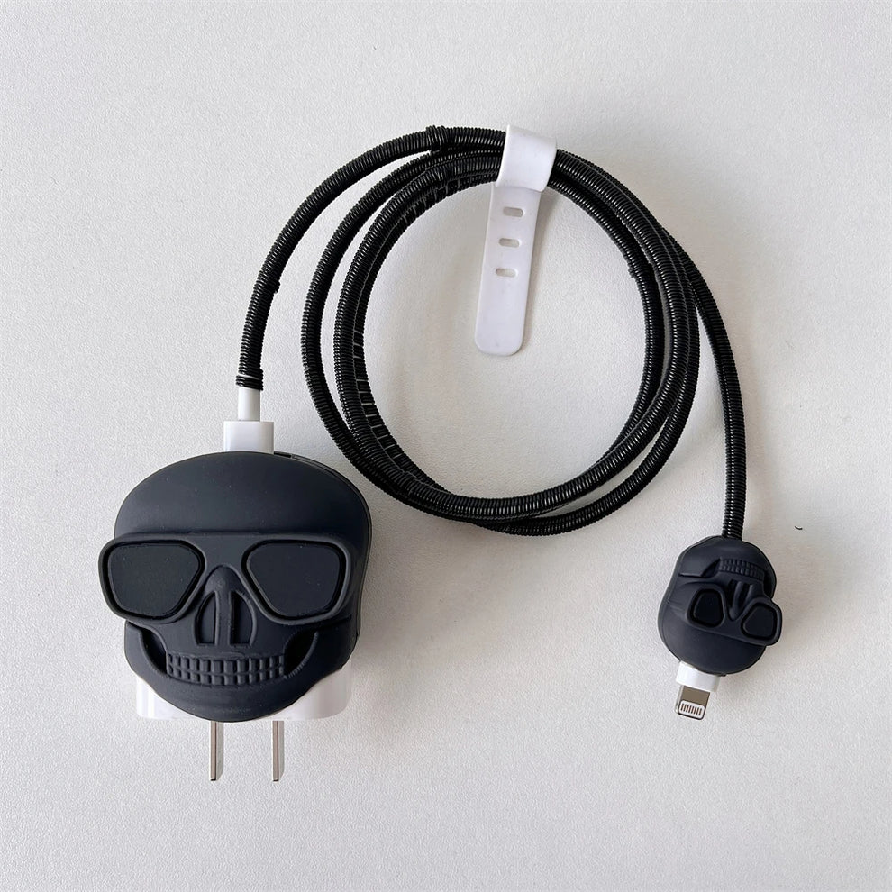 3D Skull Charger Case & Cable Protector (18W/20W)