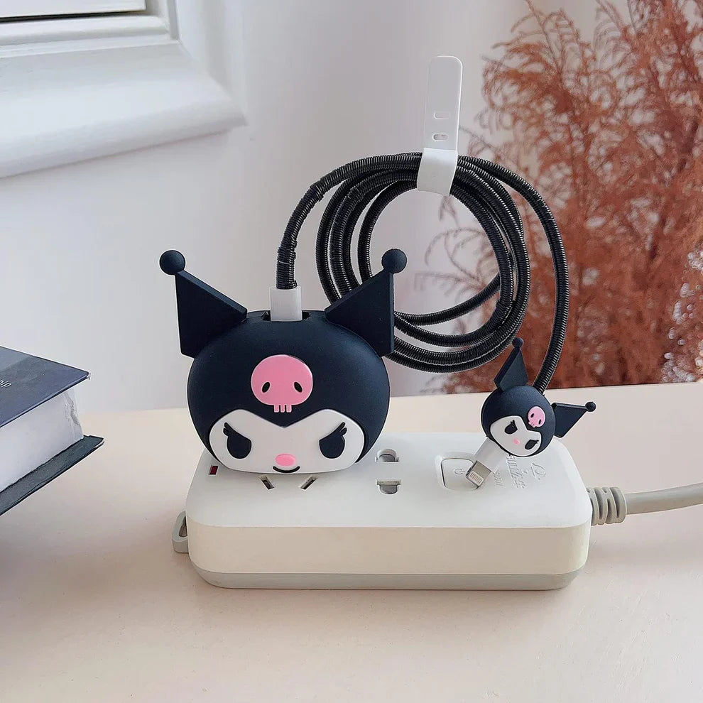 3D Kuromi Charger Case & Cable Protector (18W/20W)