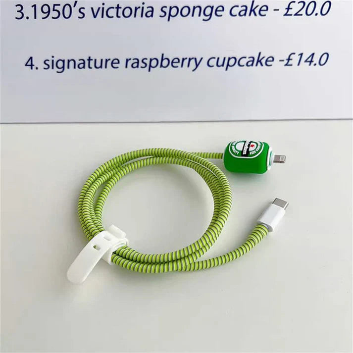 3D Heineken Beer Charger Case & Cable Protector (18W/20W)