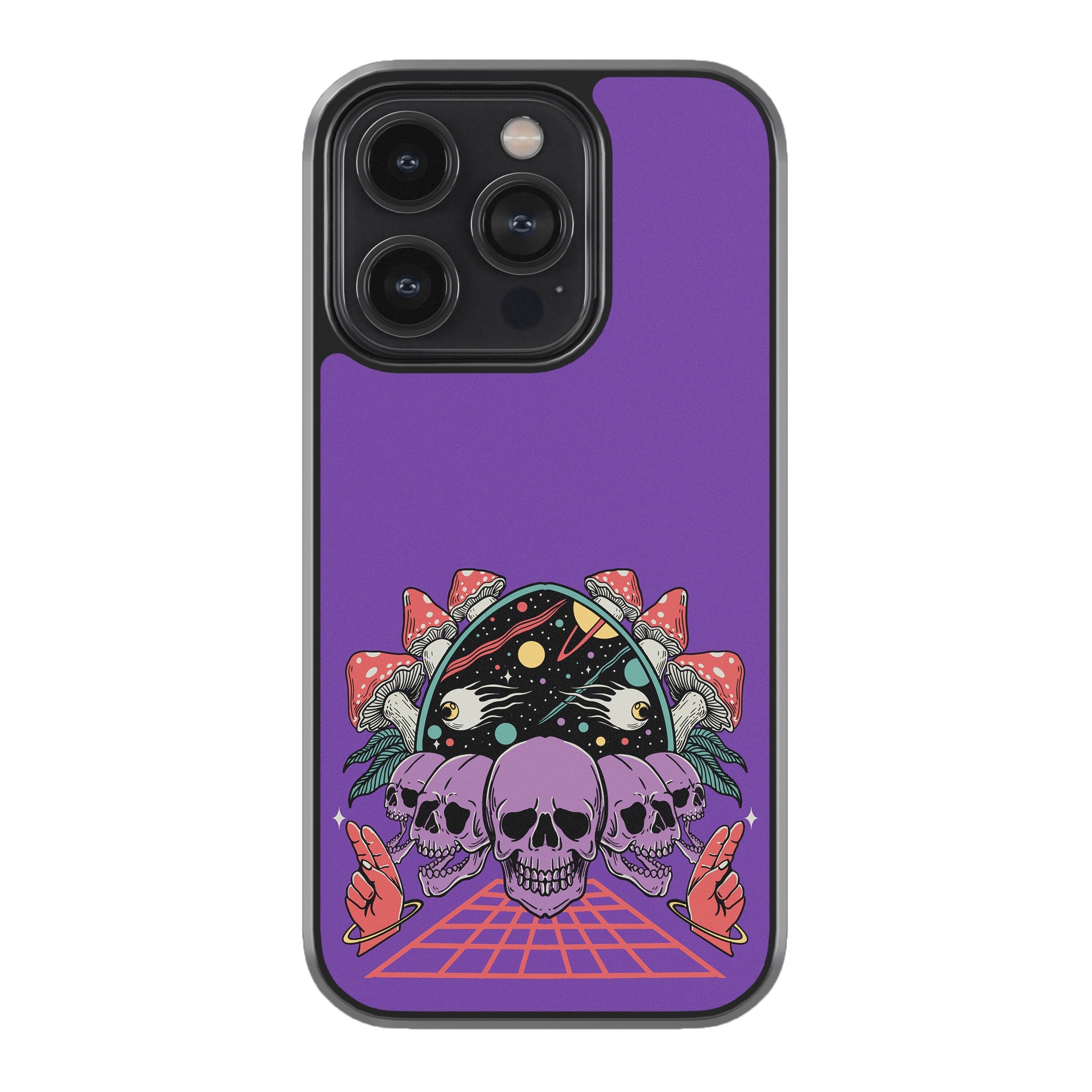 Purple Skulls Shroom Trip – Phone Cover