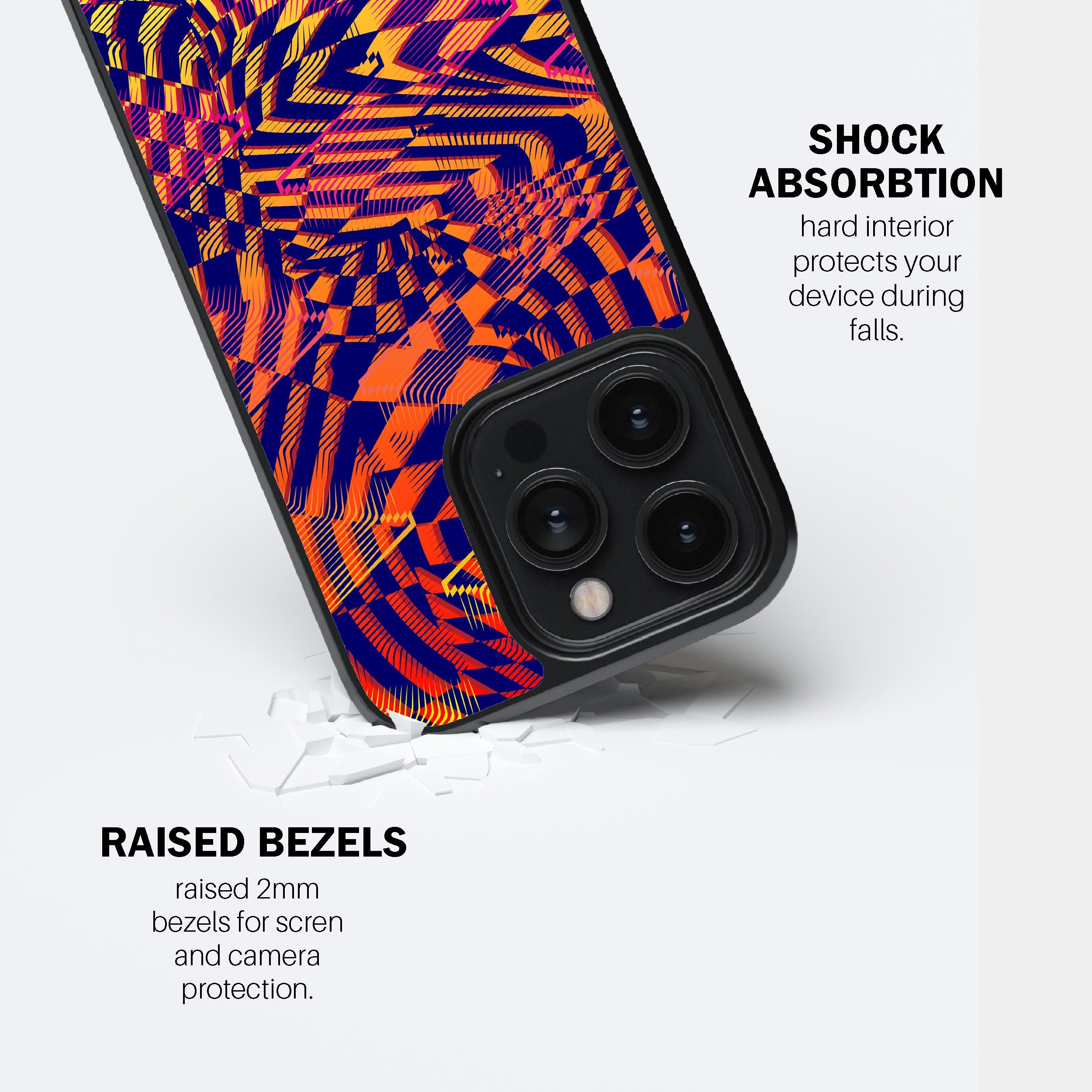 Trippy Grid Illusion Phone Cover