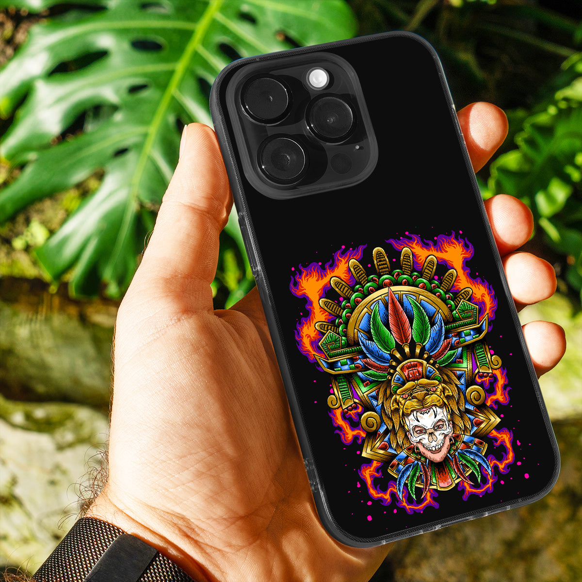 Aztec Flame Warrior Phone Cover