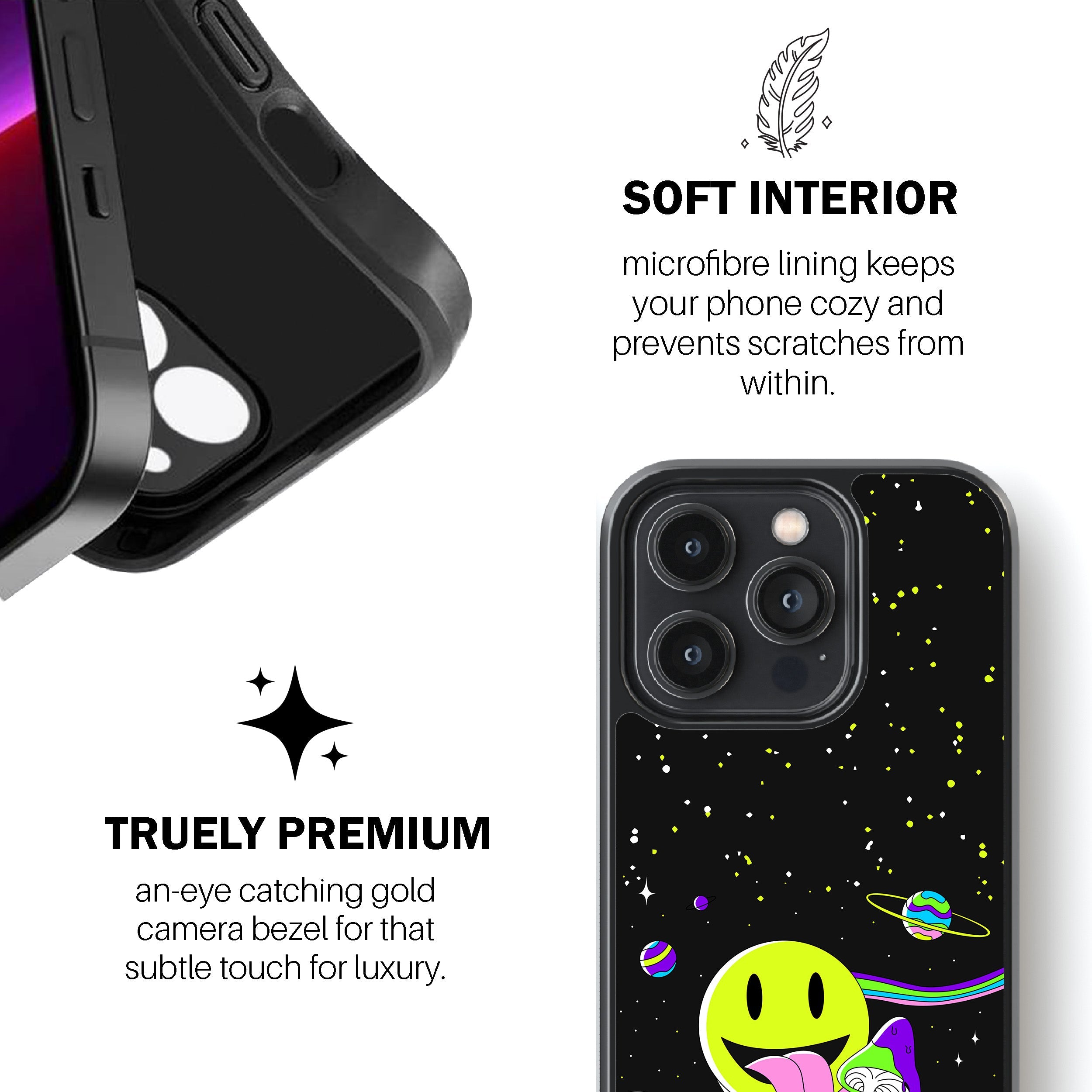 Neon Shroomscape Phone Cover