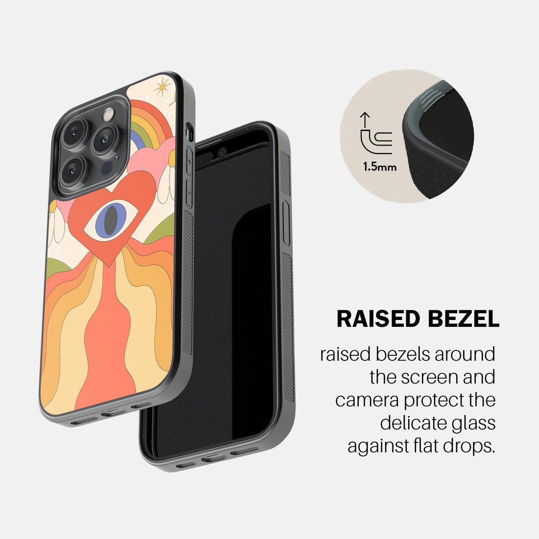 Charcoal Luxe Drape Phone Cover