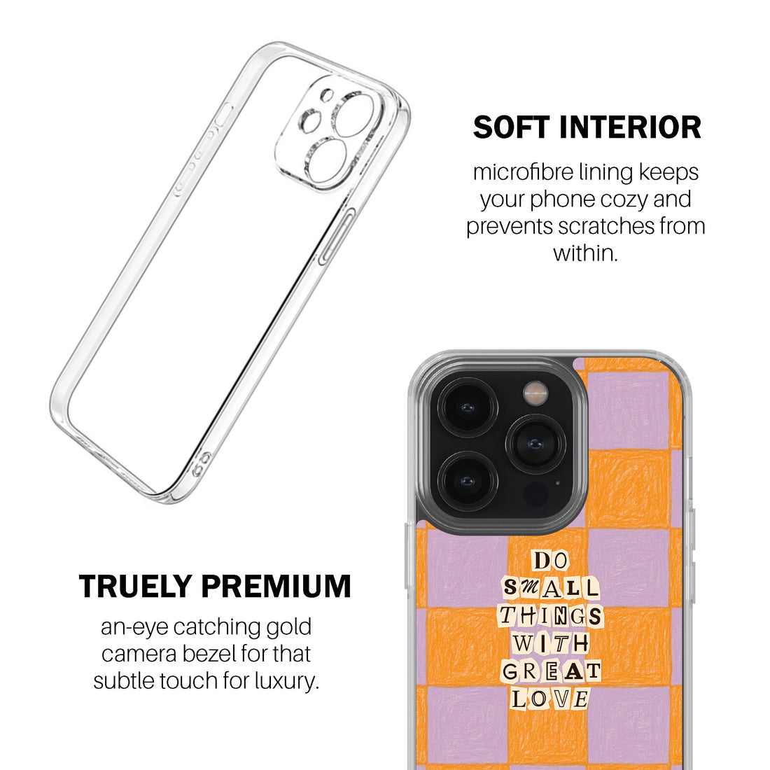 Orange-Lavender Checker Love – “Do Small Things with Great Love”