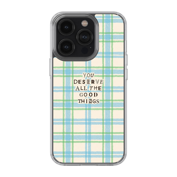 Soft Plaid Rewards – “You Deserve All the Good Things”