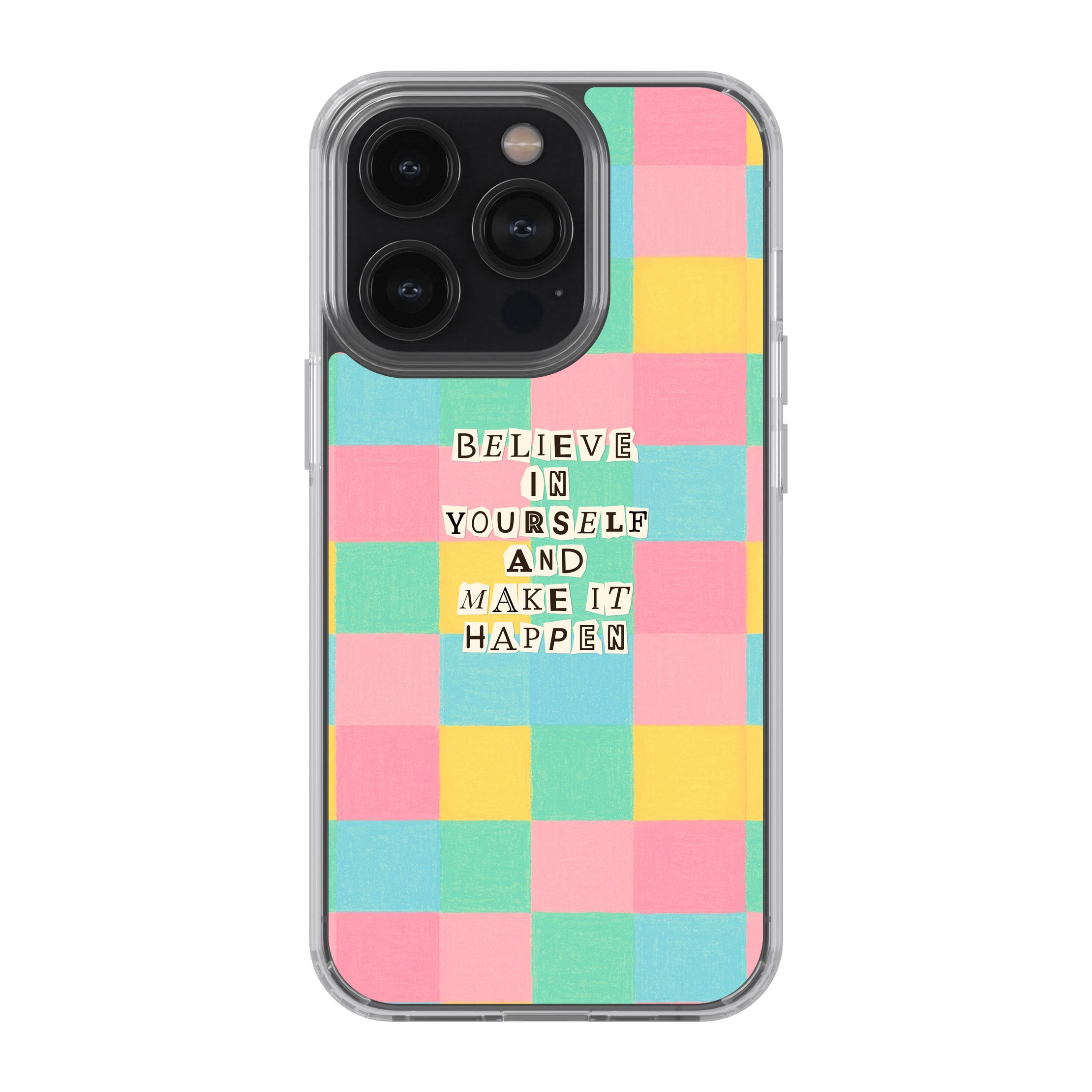 Pastel Power Checker – “Believe in Yourself and Make It Happen”