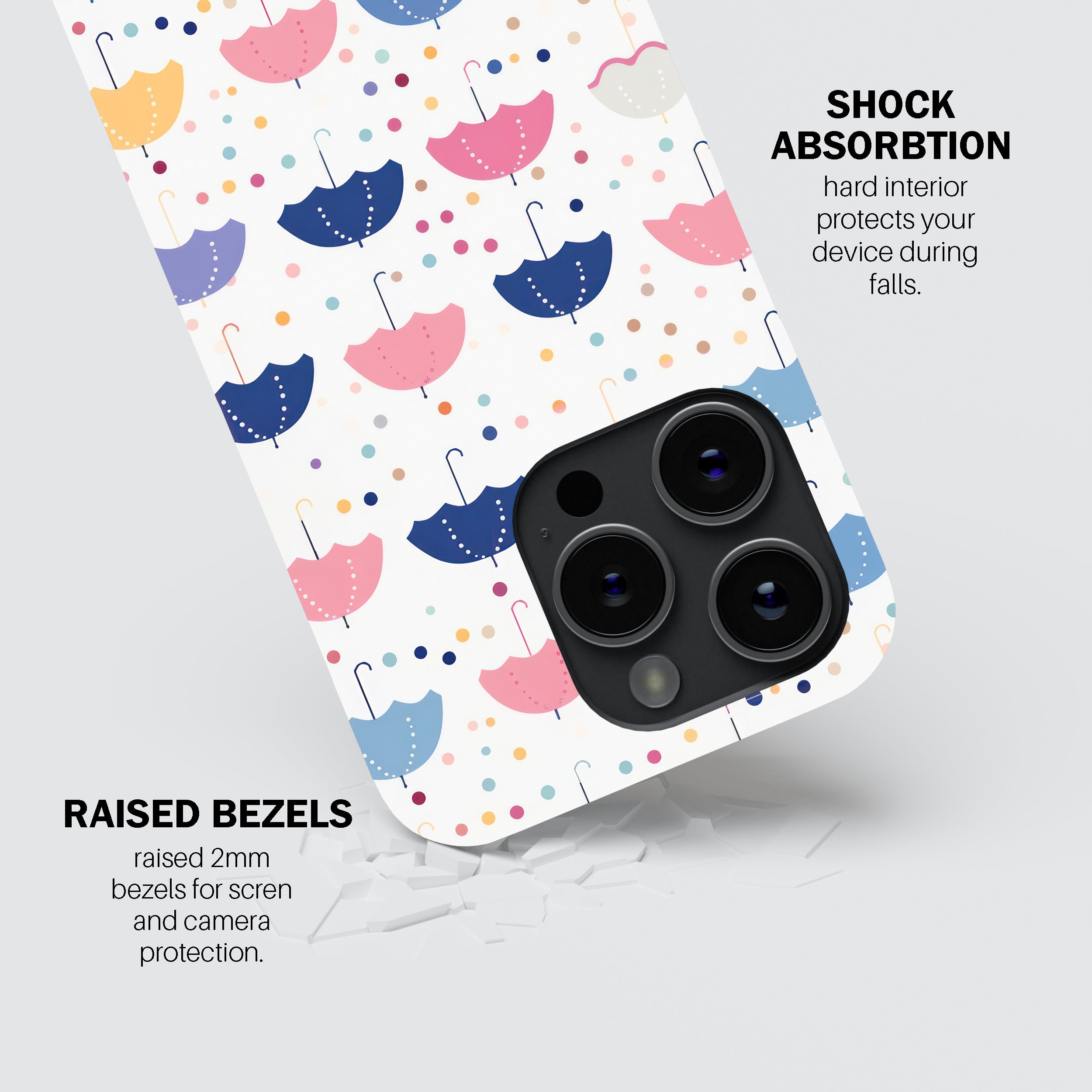 Rainbow Umbrella Mobile Cover