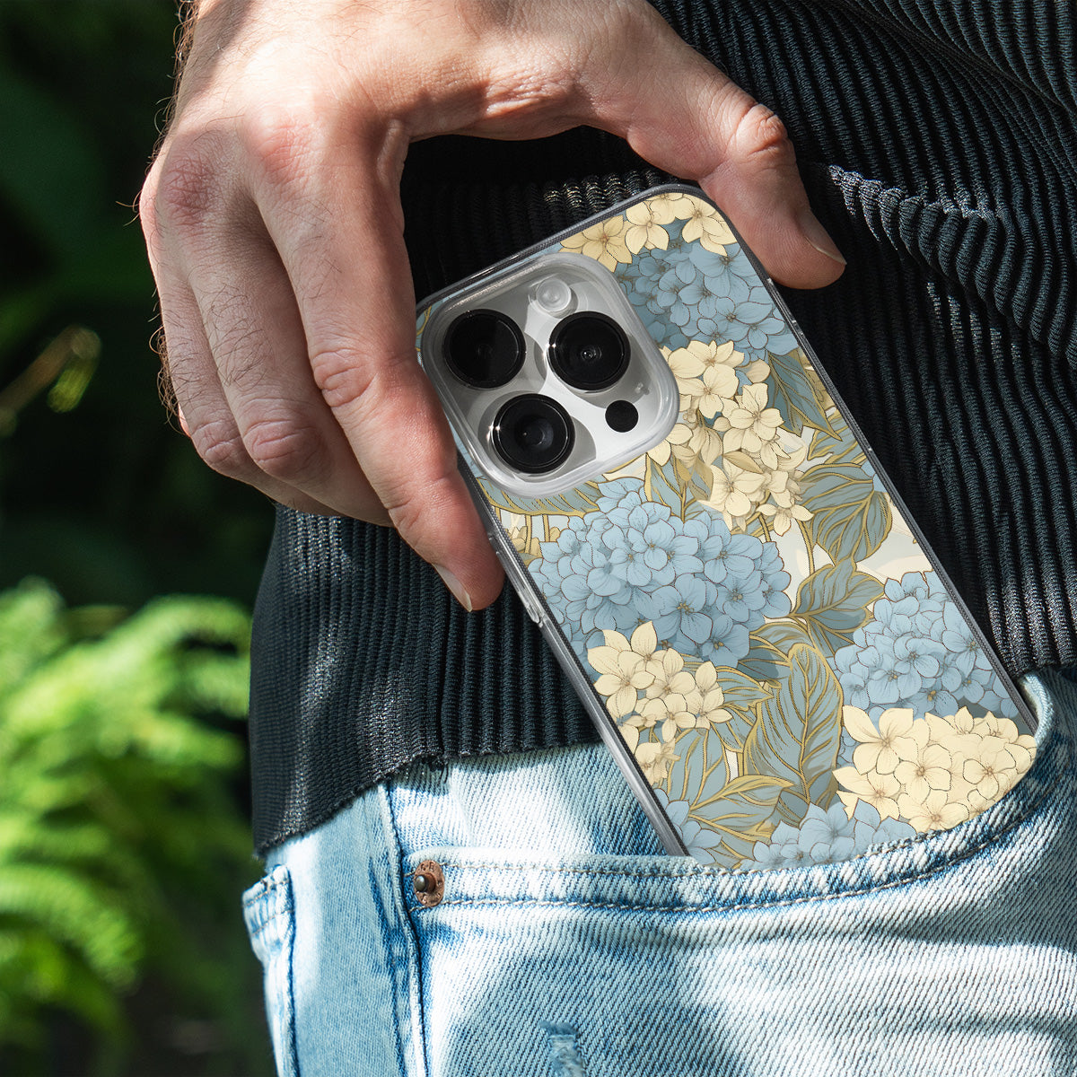 Ocean Mist Hydrangea Mobile Cover