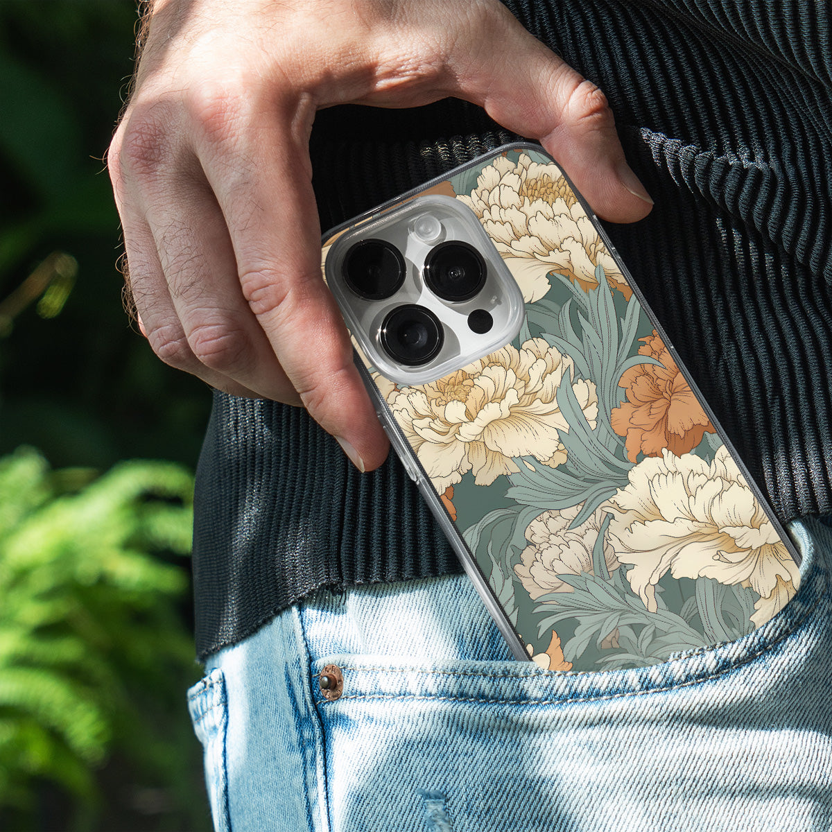 Vintage Peony Elegance Mobile Cover