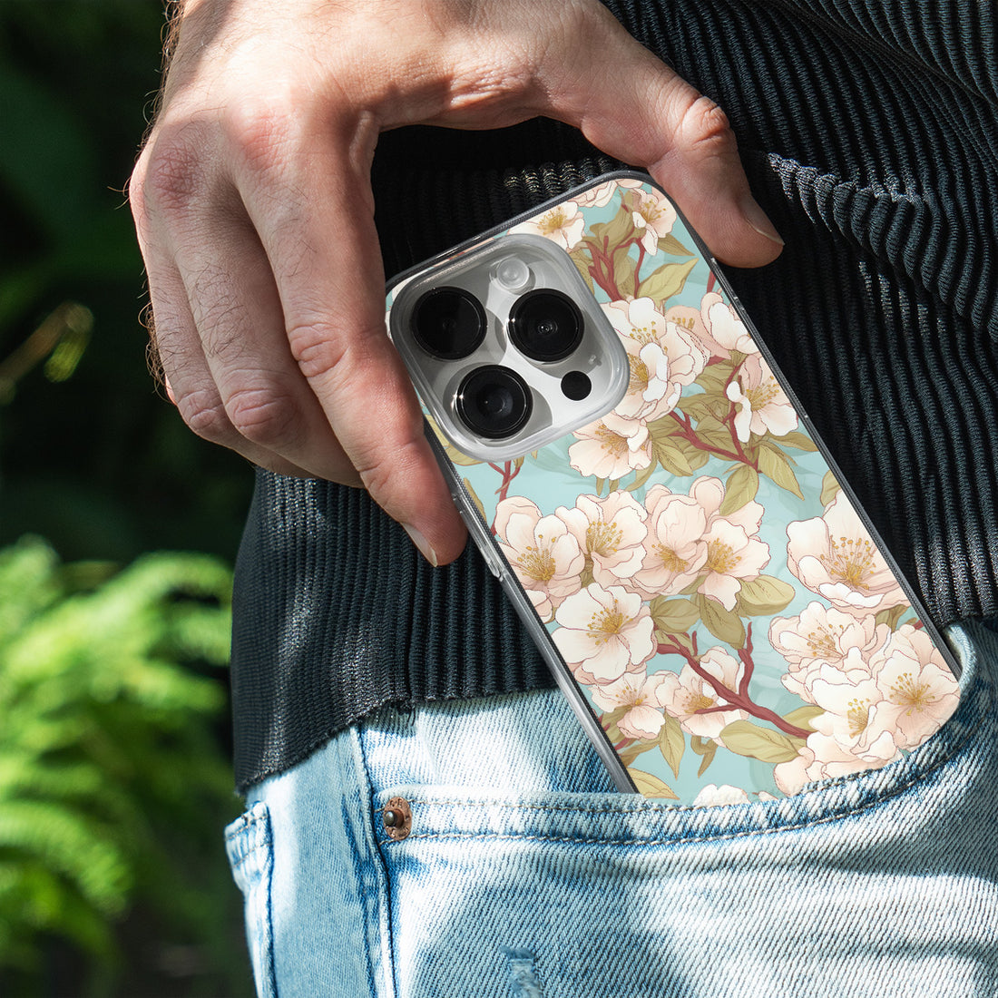 Blush Magnolia Charm Mobile Cover