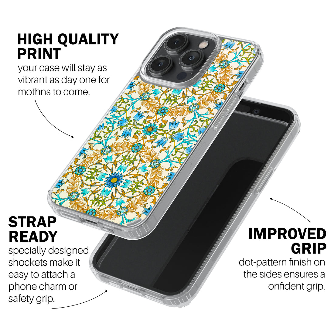 Golden Heritage Tiles Mobile Cover