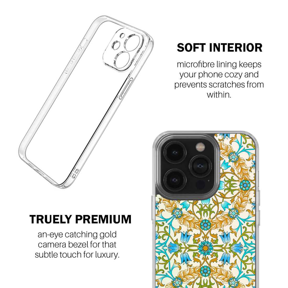 Golden Heritage Tiles Mobile Cover