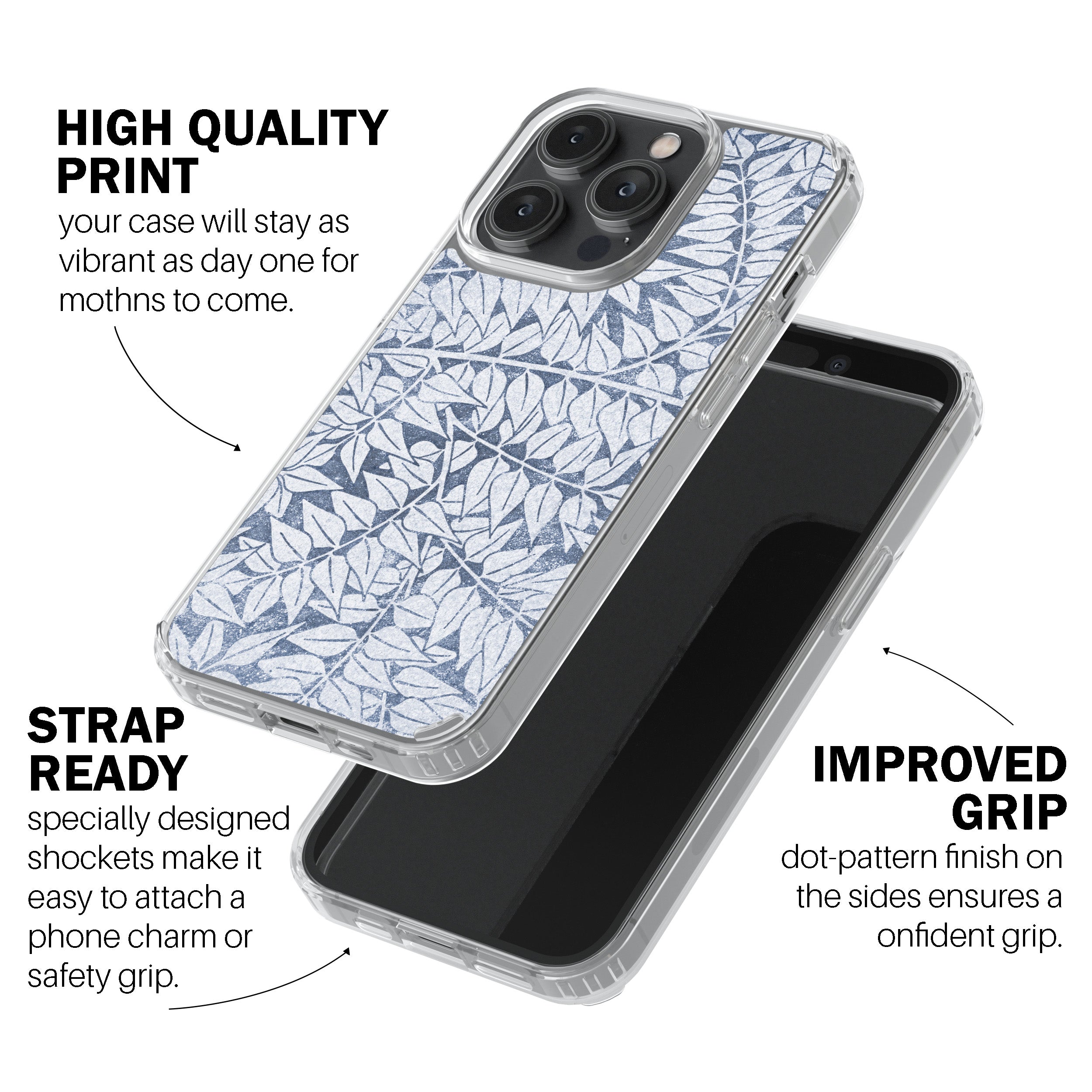 Indigo Fern Flow Mobile Cover