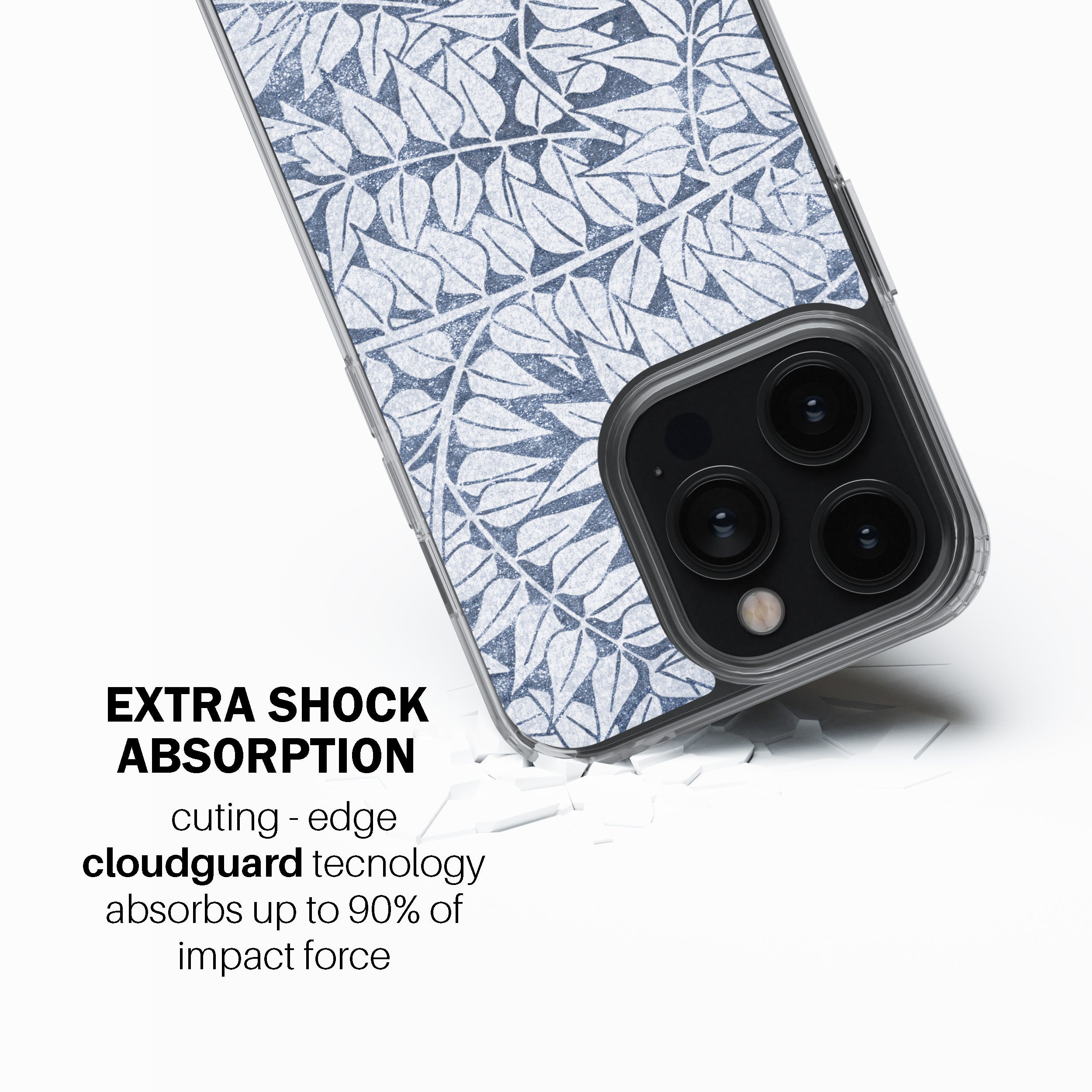 Indigo Fern Flow Mobile Cover