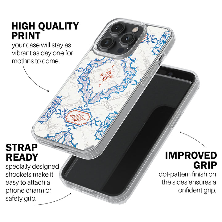Royal Blue Mosaic Charm Mobile Cover