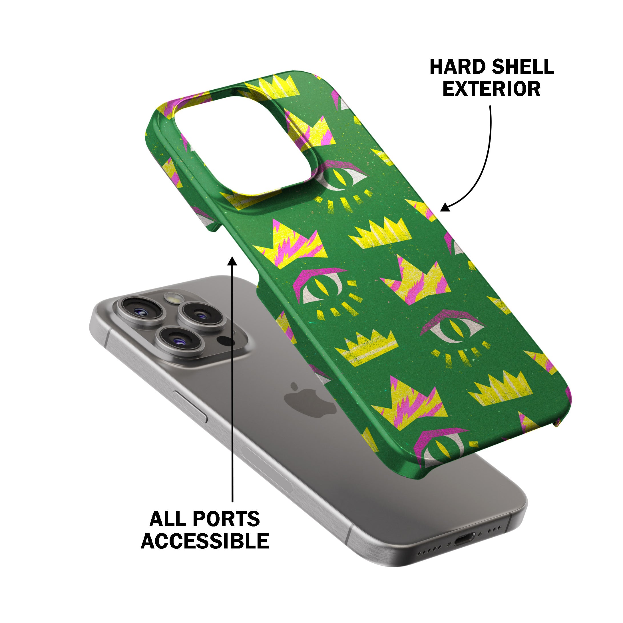 Crown Bloom Mobile Cover