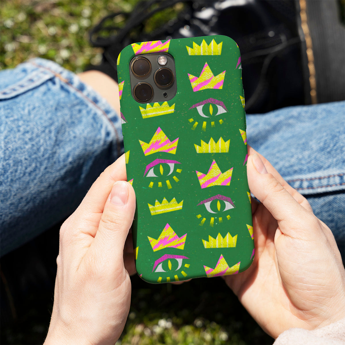 Crown Bloom Mobile Cover