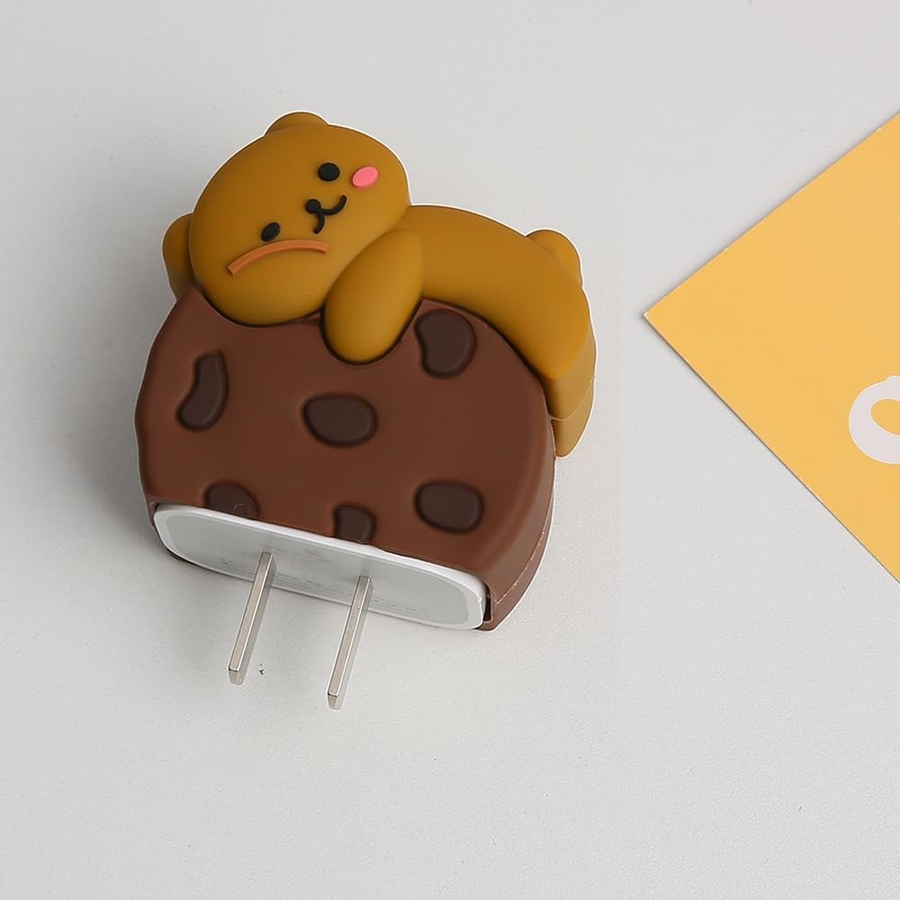 3D Cute Pooh Cartoon Charger Case & Cable Protector (18W/20W)