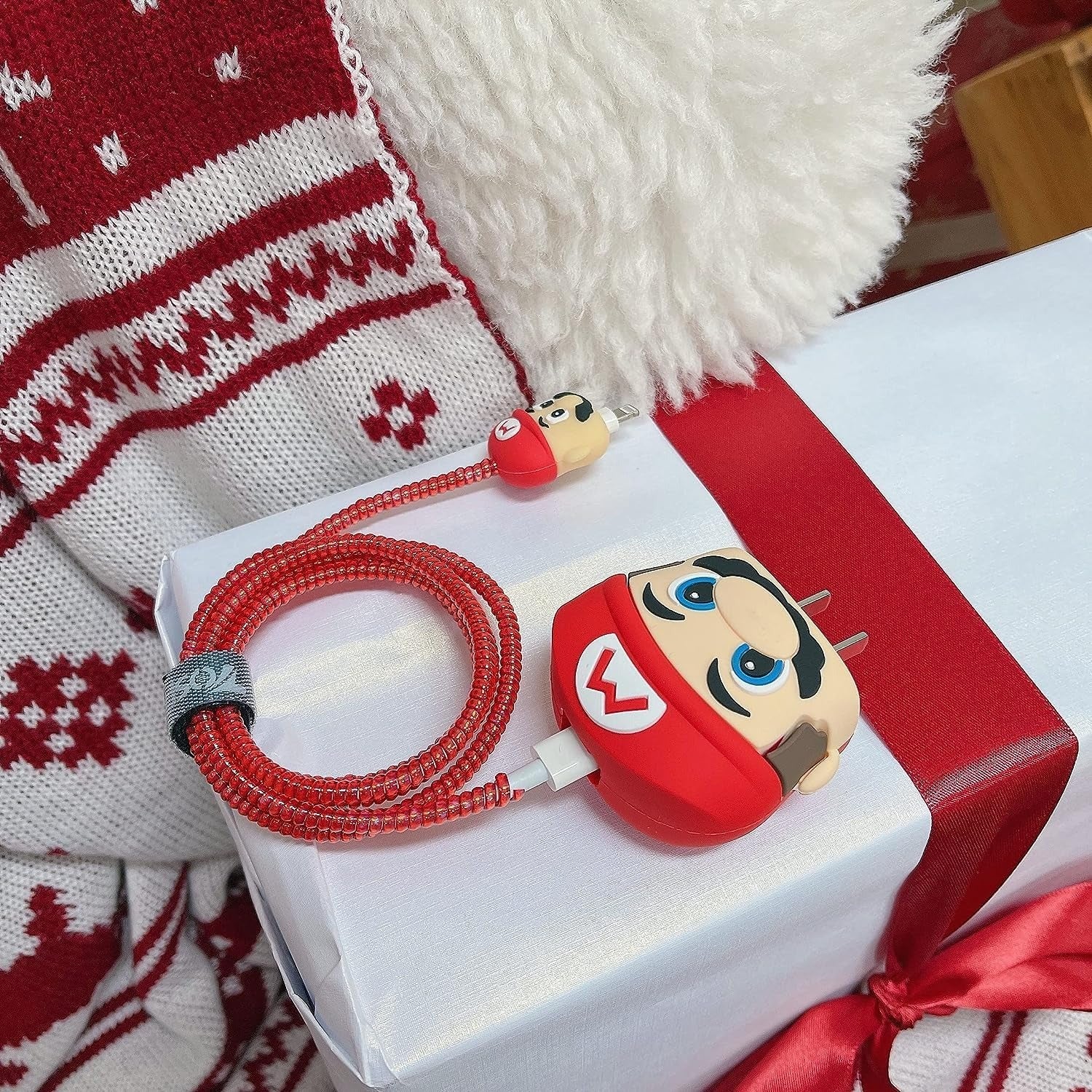 3D Super Mario Charger Case & Cable Protector (18W/20W)