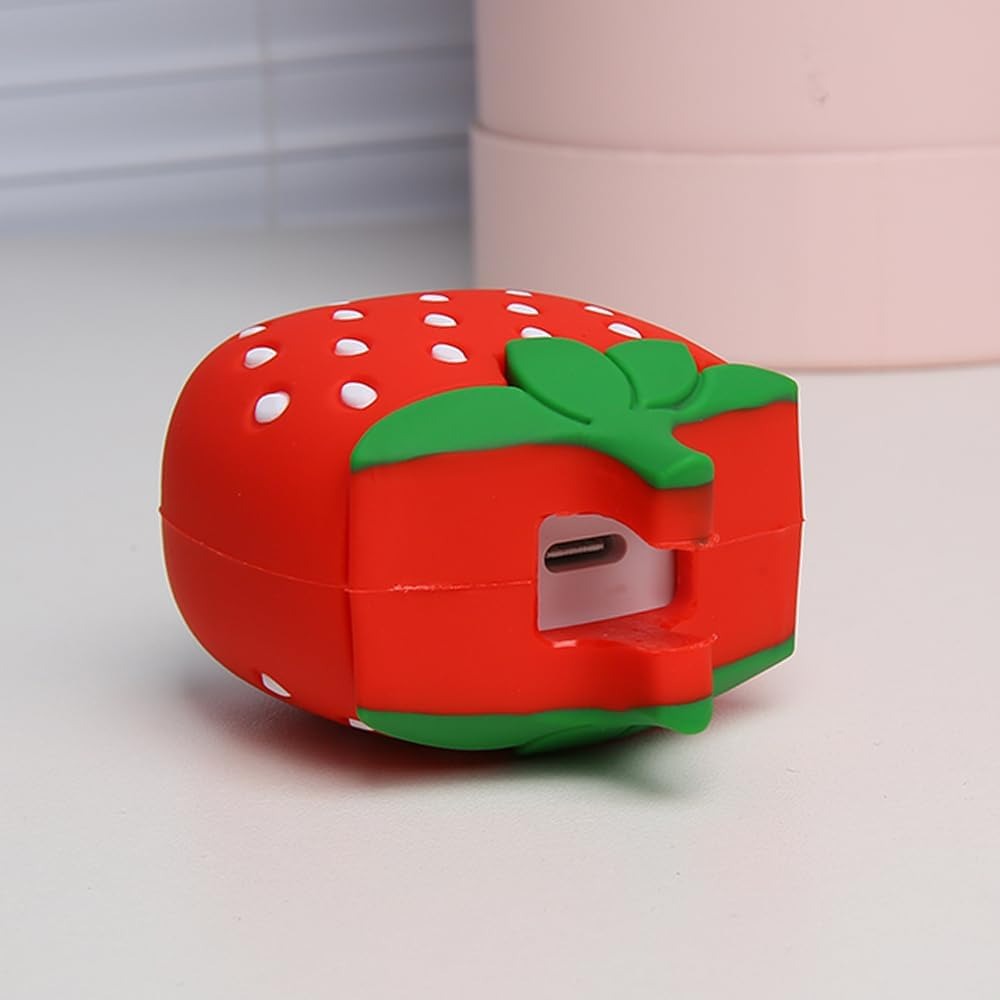 3D Strawberry Charger Case & Cable Protector (18W/20W)