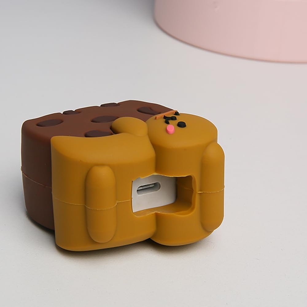 3D Cute Pooh Cartoon Charger Case & Cable Protector (18W/20W)