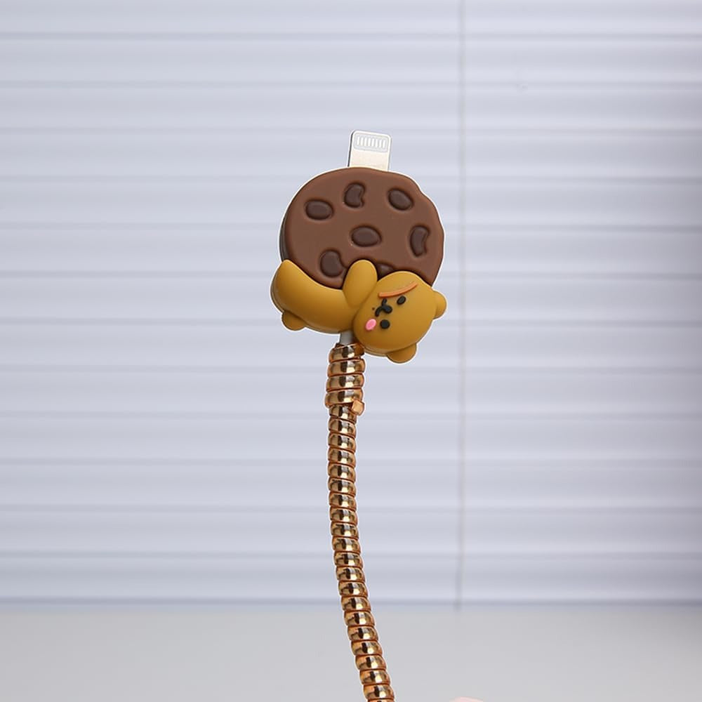 3D Cute Pooh Cartoon Charger Case & Cable Protector (18W/20W)