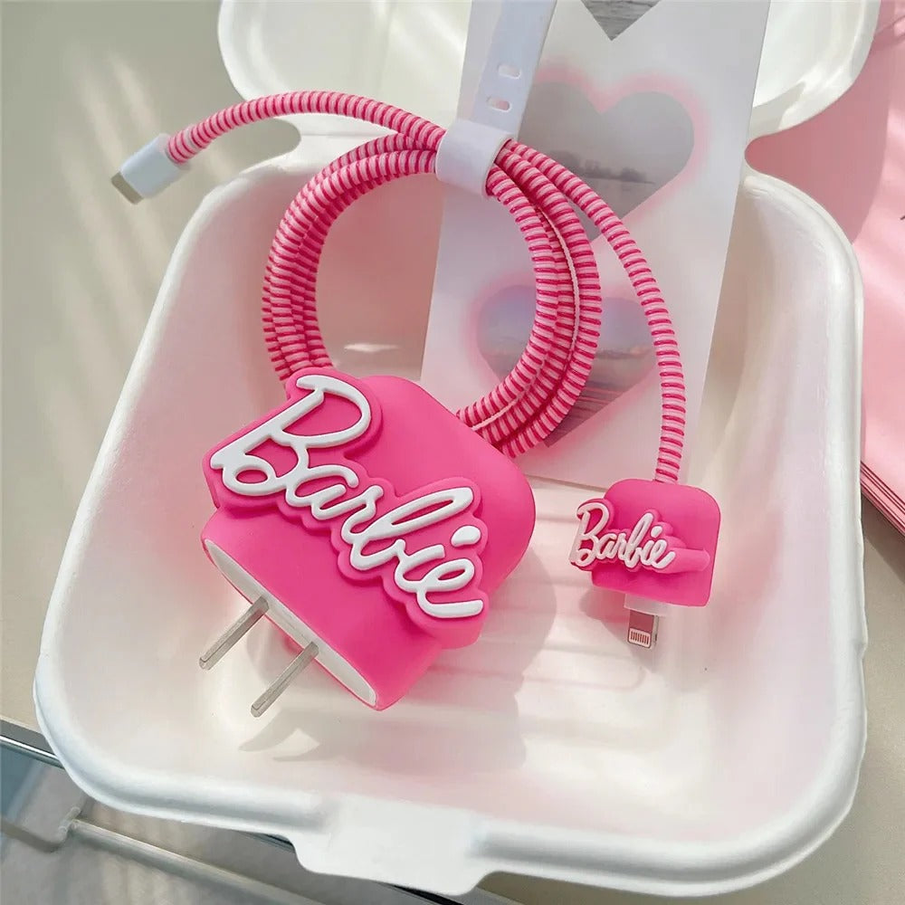 3D Barbie Charger Case & Cable Protector (18W/20W)