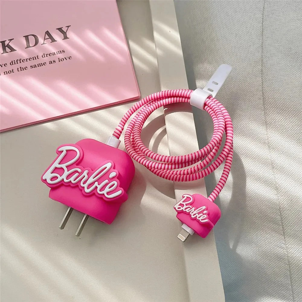 3D Barbie Charger Case & Cable Protector (18W/20W)