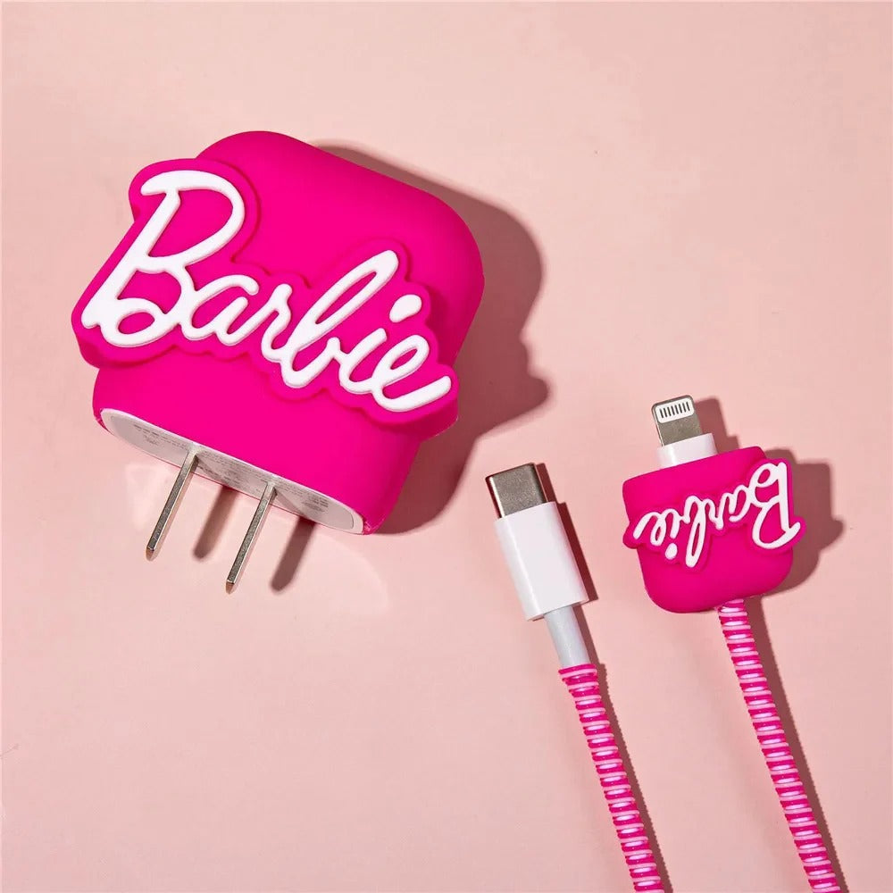 3D Barbie Charger Case & Cable Protector (18W/20W)