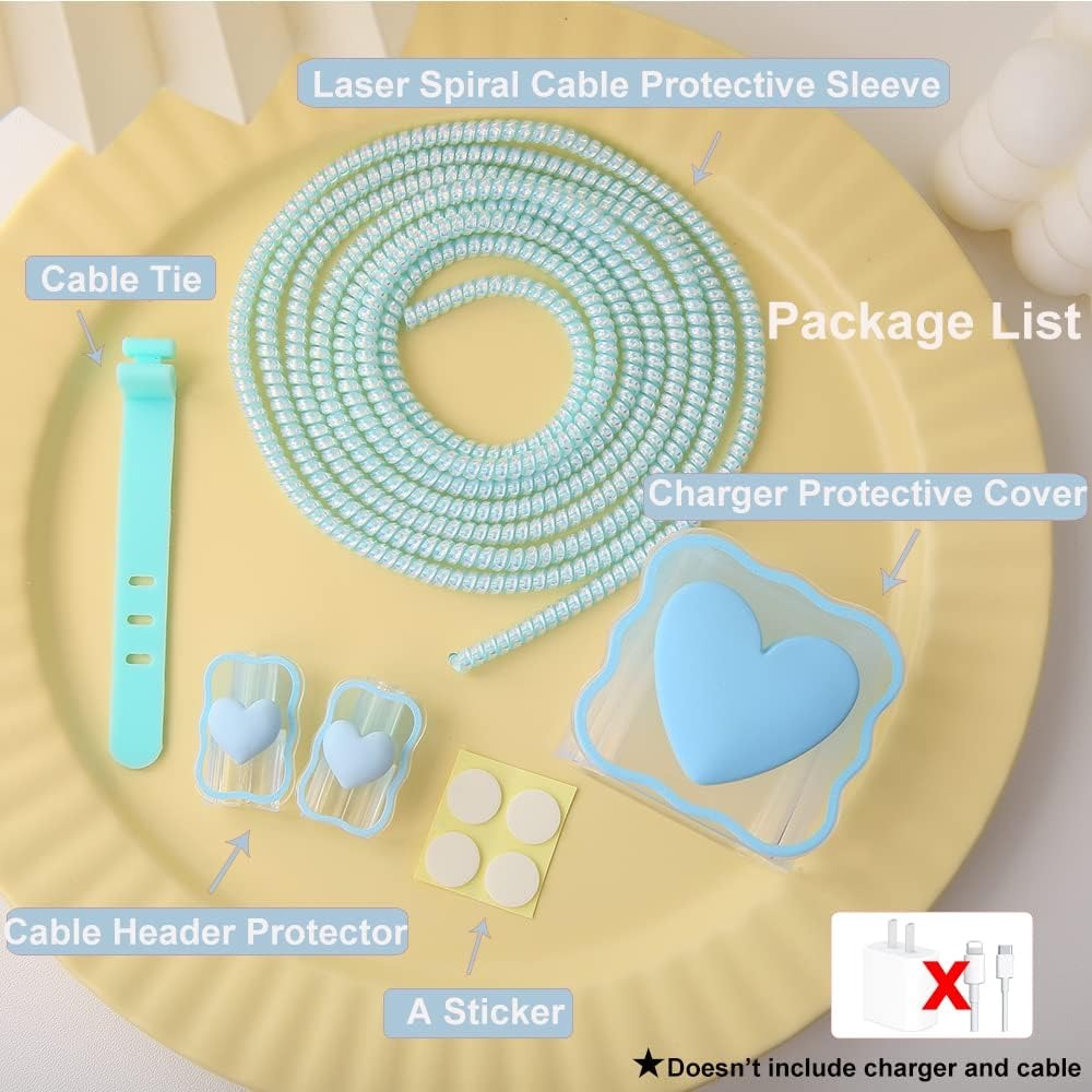 3D Heart Charger Case & Cable Protector (18W/20W)