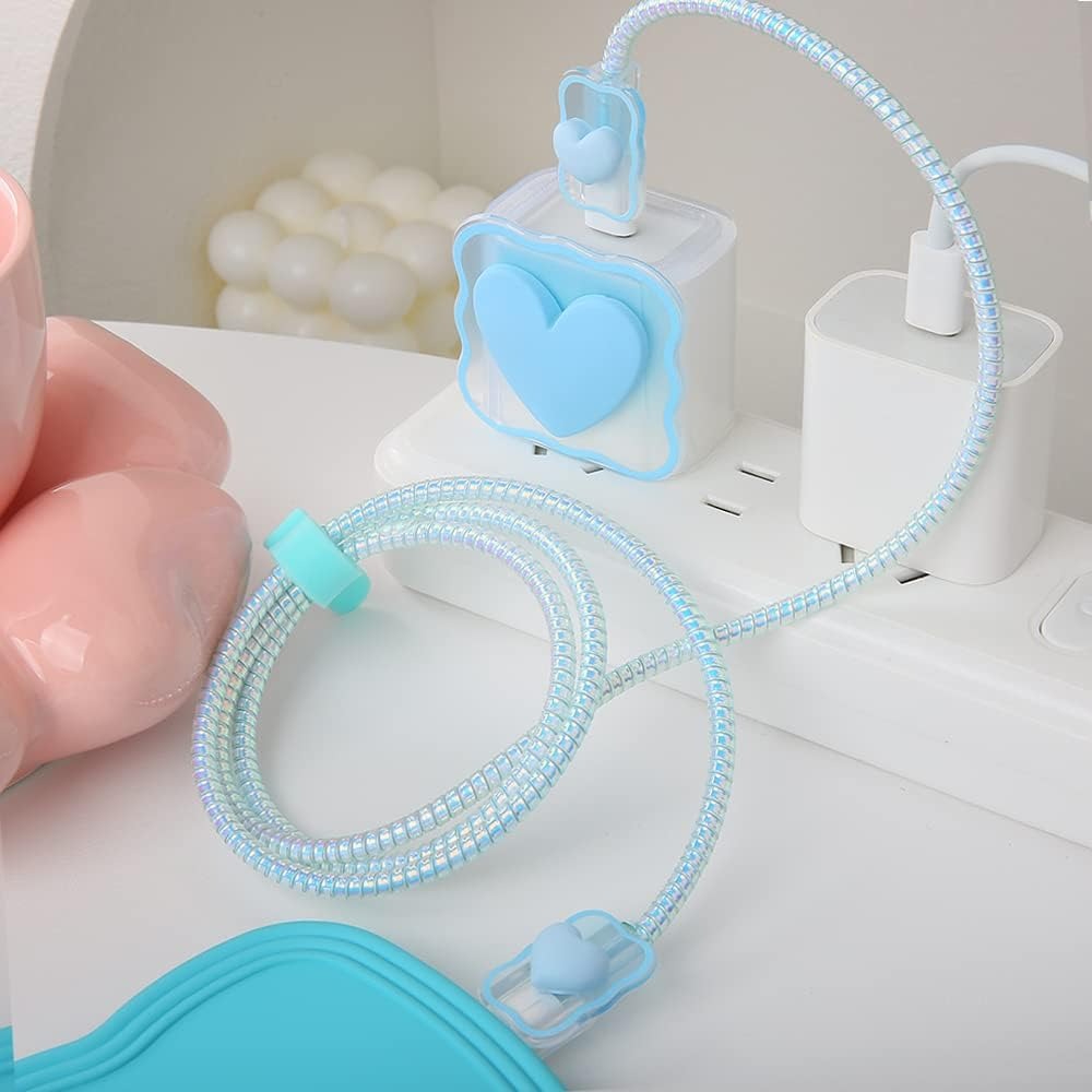 3D Heart Charger Case & Cable Protector (18W/20W)