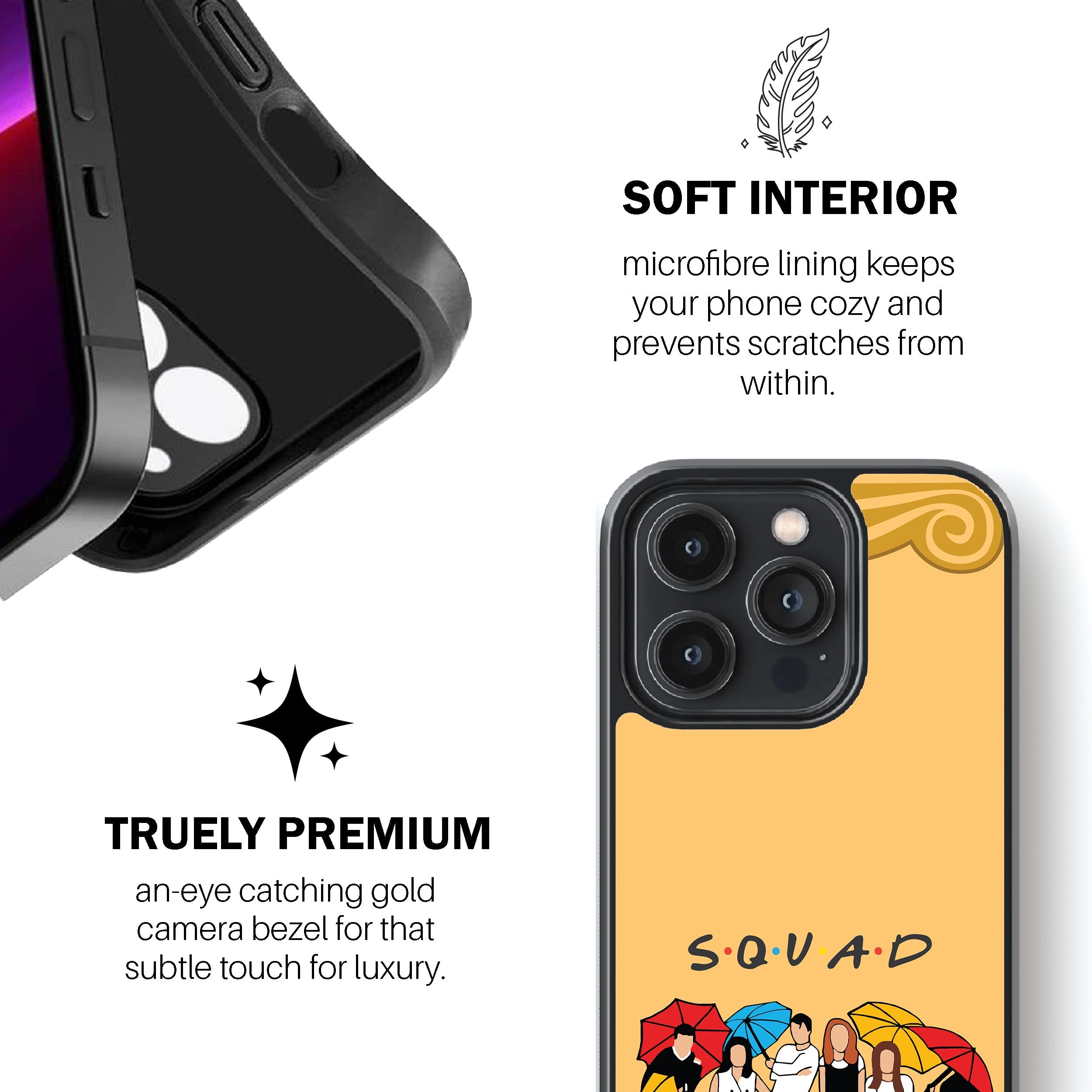 FRIENDS Squad Under Umbrellas Phone Cover