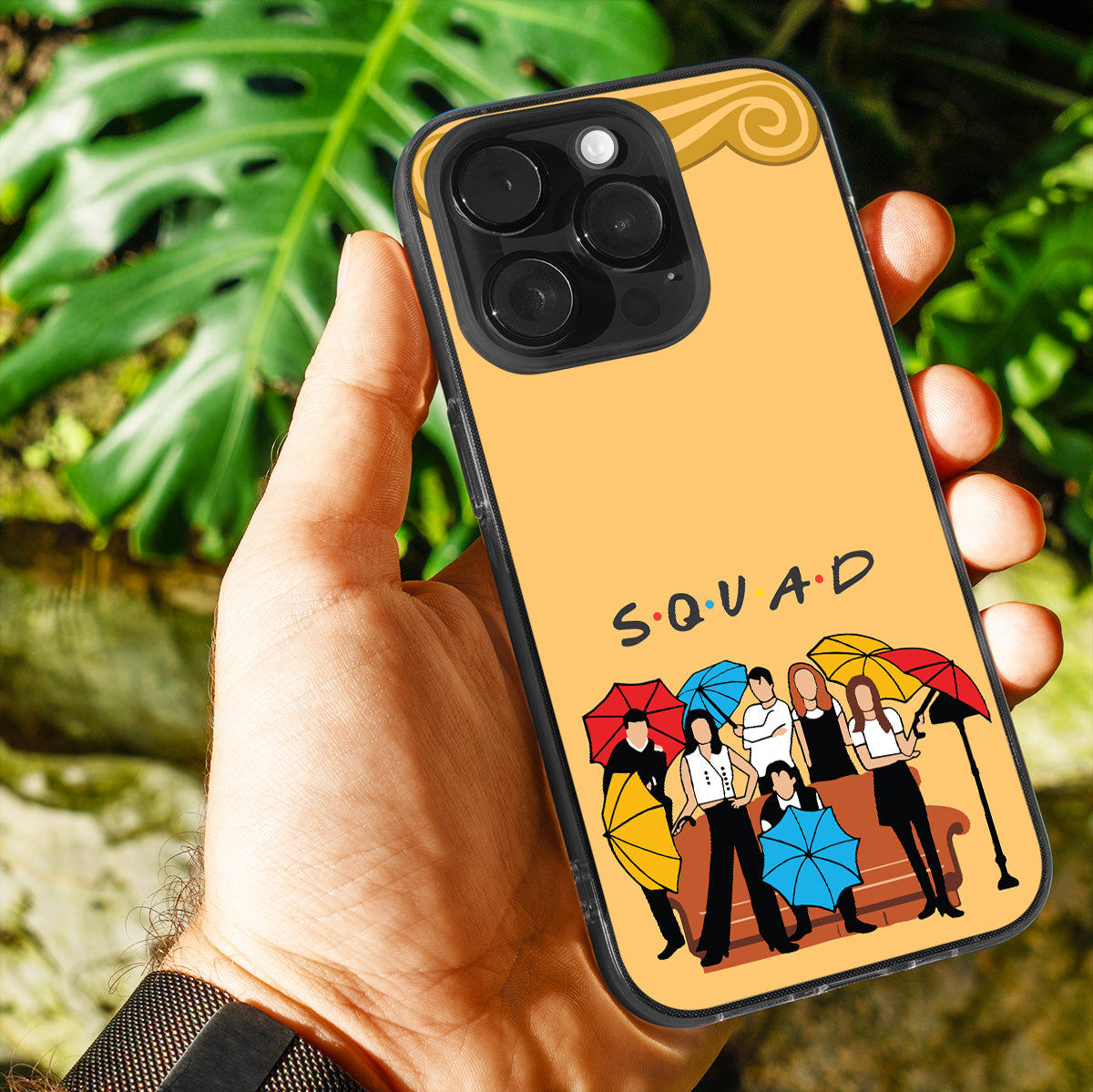 FRIENDS Squad Under Umbrellas Phone Cover