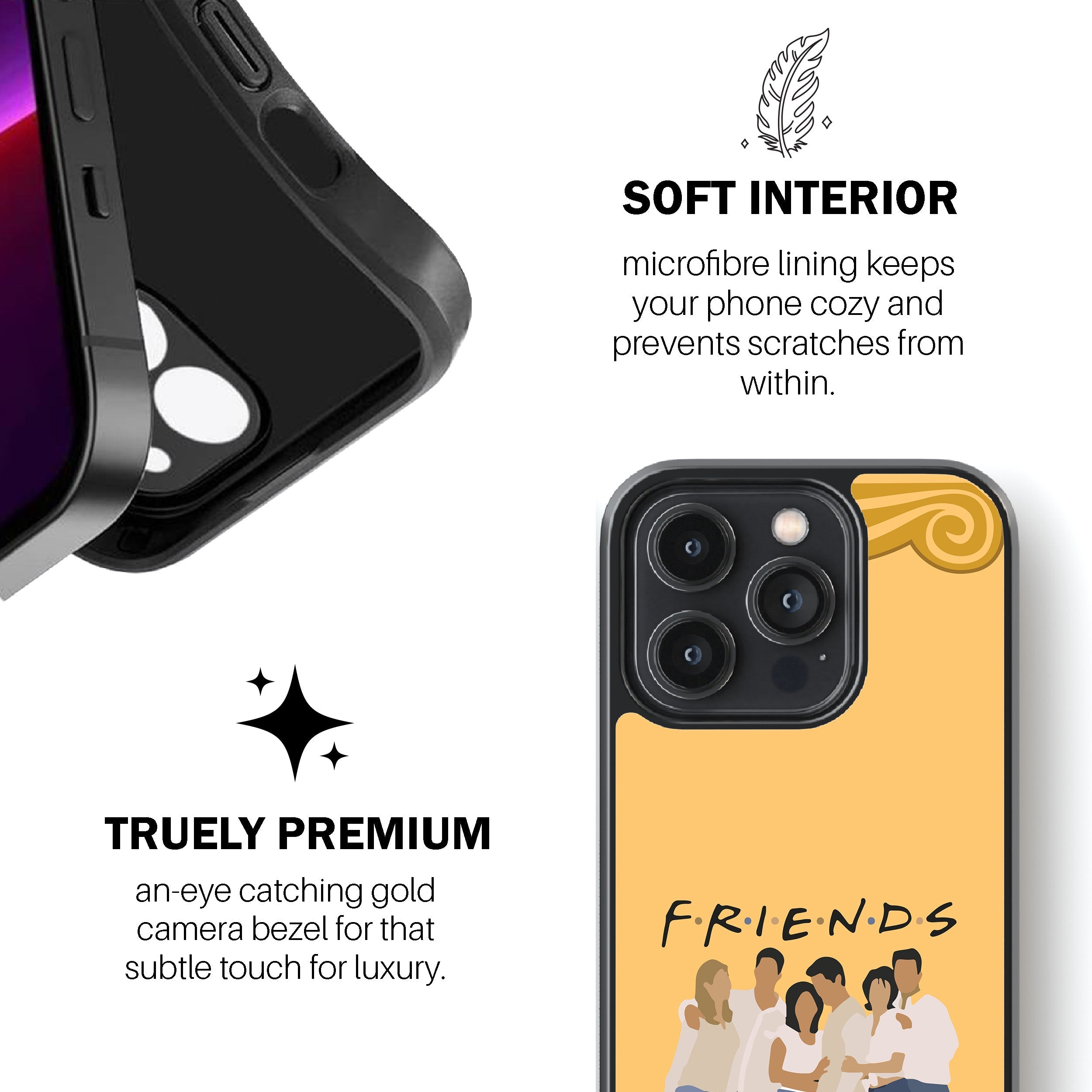 FRIENDS Minimal Cast Silhouette Phone Cover