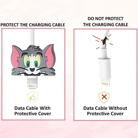 3D Tom Cartoon Charger Case & Cable Protector (18W/20W)